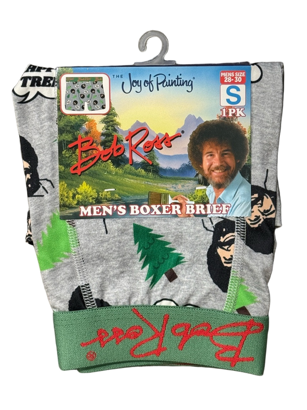 Mens Bob Ross Licensed Boxer Briefs - Size Small - NWT